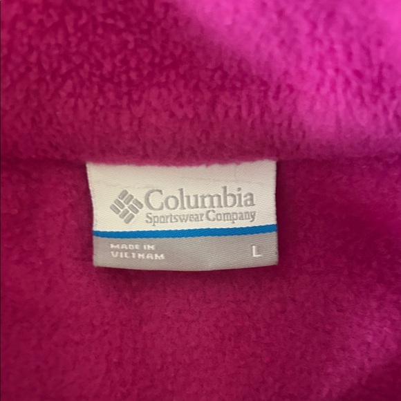Columbia Bright Pink Fleece Jacket - Picture 2 of 3